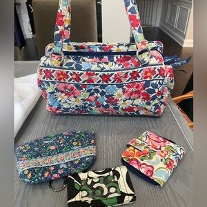 Vera Bradley four item purse and wallet bundle
